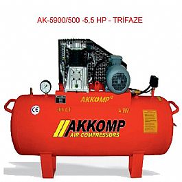 AKKOMP - AK-5900-500- 500 LT - FT KADEMEL TRFAZE KOMPRESR