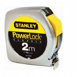 0-33-236 STANLEY 2 M X 12.7 MM POWERLOCK BLADE ARMOR METAL KASALI ERT METRE