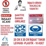 25 CM X 35 CM NAAT TAKIM LEVHASI - PLASTK - 10 ADET